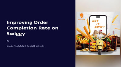 Swiggy - Improve Order Completion Rate
